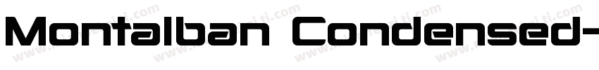 Montalban Condensed字体转换